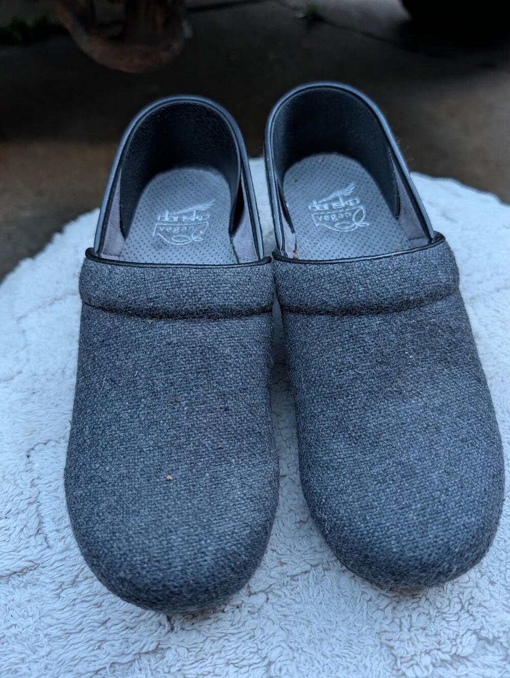 Women's Dansko Gray Vegan Clogs Size 8/38